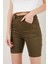 Kadın Cepli Slim Fit Şort 4