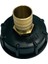 Ibc 1000L Su Tankı Parçaları Bağlayıcı 1/2 "3/4" 1 "pirinç Hortum Adaptörü Siyah 2