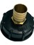 Ibc 1000L Su Tankı Parçaları Bağlayıcı 1/2 "3/4" 1 "pirinç Hortum Adaptörü Siyah 3