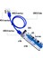 Charmant Pcı-E Riser Kart 60 cm 4pin 6pin 15PIN Sata Genişletici Adaptörü Madencilik Madencilik Mavi Beyaz (Yurt Dışından) 5