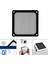 Charmant Pc Fan Toz Filtresi Siyah Toz Geçirmez Filtre Kapak Manyetik Çerçeve Pvc Izgaralar Vida Delikli 12 cm (Yurt Dışından) 4