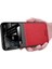 Vıvo S12 Pro Için Ince Litchi Tpu Bumper Hibrit Cam Korumalı Kılıf Kapaklı - Kırmızı (Yurt Dışından) 1