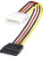 4 Pinli Erkek Ide Molex TO15 Pin Dişi Sata Güç Kablosu 30 cm 1