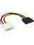 4 Pinli Erkek Ide Molex TO15 Pin Dişi Sata Güç Kablosu 30 cm 2