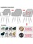 Jakarlı Yemek Sandalye Slipcovers Yemek Odası Sandalye Koruyucu Kahve (Yurt Dışından) 2