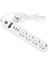 Akım Korumalı 4'lü Priz 3 Port USB Çoklu Grup Priz 2 Metre Kablo 10A 2