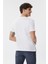 222 Lcm 242035 Merlin Off White Bisiklet Yaka Slim Fit Baskılı Kırık Beyaz Erkek T-Shirt 5