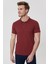 Slim Fit Pike Desenli Bordo Erkek Polo T-Shirt - 224 LCM 242057 Twins 1