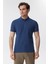 Regular Fit Düz Açık Lacivert Erkek Polo T-Shirt - 222 Lcm 242049 Tylen 3