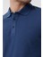 Regular Fit Düz Açık Lacivert Erkek Polo T-Shirt - 222 Lcm 242049 Tylen 4