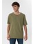 Lee Cooper Bisiklet Yaka Oversized DüzHaki Erkek T-Shirt - 222 Lcm 242041 Thomas 1