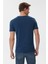222 Lcm 242035 Merlin Bisiklet Yaka Slim Fit Baskılı Açık LacivertErkek T-Shirt 5
