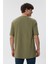 Bisiklet Yaka Oversized DüzHaki Erkek T-Shirt - 222 Lcm 242041 Thomas 5