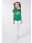 Baskılı Kız Çocuk Kısa Kollu T-Shirt 2