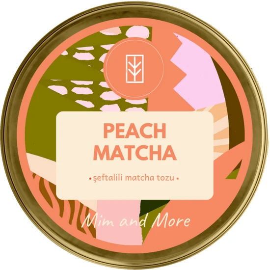 Mim And More Peach Matcha-Şeftali Matcha