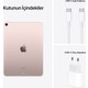 Apple iPad Air 5. Nesil 10.9" 64GB Wi-Fi Cellular Tablet - MM6T3TU/A Pembe Apple iPad Air 5. Nesil 10.9" 64GB Wi-Fi Cellular Tablet - MM6T3TU/A Pembe