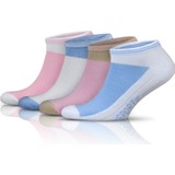 Go With Gowith 4'lü Pamuklu Yumuşak Elastanlı Renkli Spor Kadın Patik Çorabı 2130