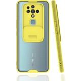 Ankacep Tecno Camon 16 Kılıf Platin Kamera Korumalı Sürgülü Ultra Ince Silikon Kapak