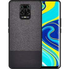 Microcase Xiaomi Redmi Note 10 Lite Fabrik Serisi Kumaş Desen Kılıf - Siyah