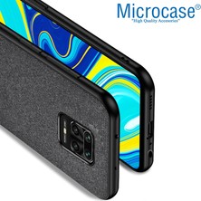 Microcase Xiaomi Redmi Note 10 Lite Fabrik Serisi Kumaş Desen Kılıf - Siyah