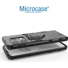 Microcase Oneplus 10 Pro Batman Serisi Yüzük Standlı Armor Kılıf - Siyah