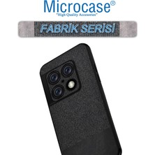 Microcase Oneplus 10 Pro Fabrik Serisi Kumaş ve Deri Desen Kılıf