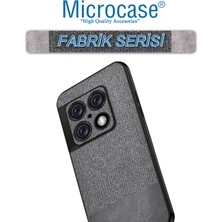 Microcase Oneplus 10 Pro Fabrik Serisi Kumaş ve Deri Desen Kılıf