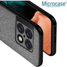 Microcase Oneplus 10 Pro Fabrik Serisi Kumaş ve Deri Desen Kılıf