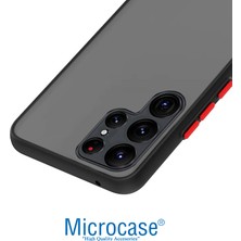 Microcase Samsung Galaxy S22 Ultra 5g London Serisi Darbeye Dayanıklı Kılıf - Buzlu Siyah