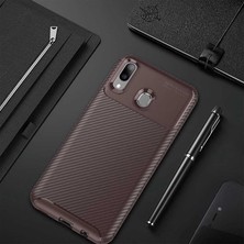 Kılıfist Huawei Y7 Prime 2019 Kılıf Antişok Karbon Desenli Regnor Silikon Kapak