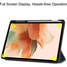 Hello-U Galaxy Tab S7 Fe Için Kalem Bölmeli Standlı Desen Baskılı Deri + Tpu Tablet Kılıfı - Çok Renkli (Yurt Dışından)