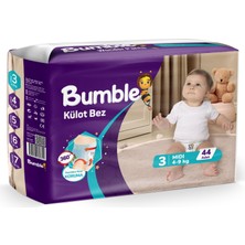 Bumble 3 Numara Külot Bebek Bezi Midi Paket (44 Adet)
