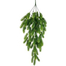 Nettenevime Yapay Çiçek Sarkan Çiçek Yeşil Çam Iğneli Ponpon Yapay Sarmaşık 70*30CM Uv Katkılı Güneşe Dayanıklı