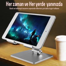 Ally MT134 Alüminyum Masaüstü Ayarlanabilir Tablet Tutucu Masa Standı