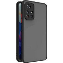 Microcase Xiaomi Redmi Note 11 Pro Çin Versiyon London Serisi Darbeye Dayanıklı Kılıf - Buzlu Siyah