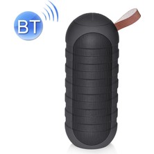 New Rixing NR-3025 Tws El Feneri Şeklinde Bluetooth Hoparlör - Siyah (Yurt Dışından)