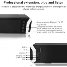 New Rixing NR-2017 Taşınabilir Bluetooth Hoparlör - Siyah (Yurt Dışından)