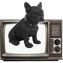 Kaneed M208 Bulldog Köpeği Figürlü Sütun Kablosuz Bluetooth Hoparlör - Siyah (Yurt Dışından)