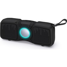 New Rixing NR-9011 Taşınabilir Kablosuz Bluetooth Destekli Hoparlör - Siyah (Yurt Dışından)