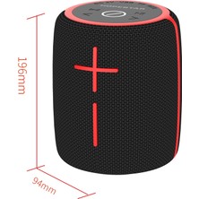 Hopestar Taşınabilir Su Geçirmez Bluetooth Hoparlör - Siyah (Yurt Dışından)