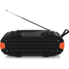 New Rixing NR-907FM Tws Modern Tasarım Bluetooth Hoparlör - Turuncu (Yurt Dışından)