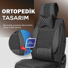 Stiloto Elit Model Serisi Ortopedik Tasarım Ful Set Oto Koltuk Kılıfı