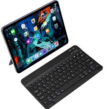 Duhaline Tcl Tab 10S Uyumlu Bluetooth Tablet Klavyesi Mini Slim Şarjlı Kablosuz Klavye