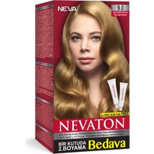 Nevaton Saç Boyası Seti 9.0 Çok Açık Kumral