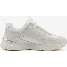 Skechers Bobs Bamina - Star Strikez Kadın Bej Sneaker 117355 OFWT