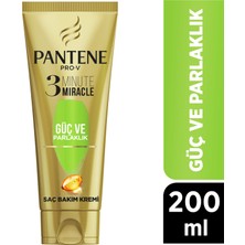 Pantene 3 Minute Miracle 200 ml Güç ve Parlaklık Saç Bakım Kremi