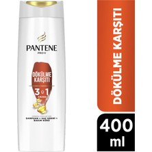 Pantene 3'ü 1 Arada Şampuan, Saç Bakım Kremi, Bakım Kürü Dökülme Karşıtı 400 ml