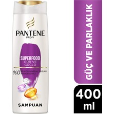 Pantene Pro-V Superfood Şampuan, Zayıf, Ince Saçlar Için 400ml