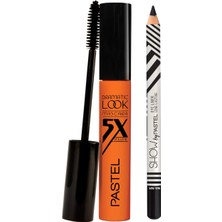 Pastel Dramatic Look 5x Volume Siyah Maskara + Siyah Eyeliner