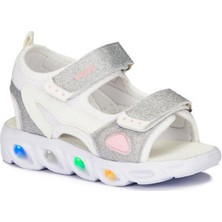 Vicco Roy Erkek Çocuk Işıklı Beyaz Bebe Patik Sandelet 332.P21Y.188 (2)